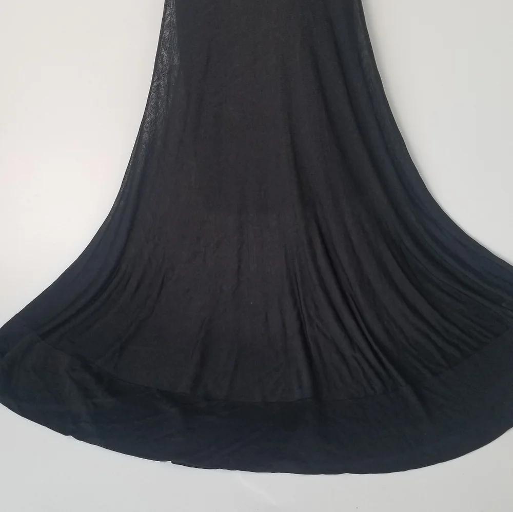 A.L.C Black Racer Back Flare Dress - Picture 5 of 8